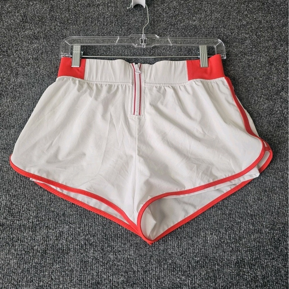 IVL Collective Hydralux Shorts Front Zip Women's Size 6 White/ Red Lined